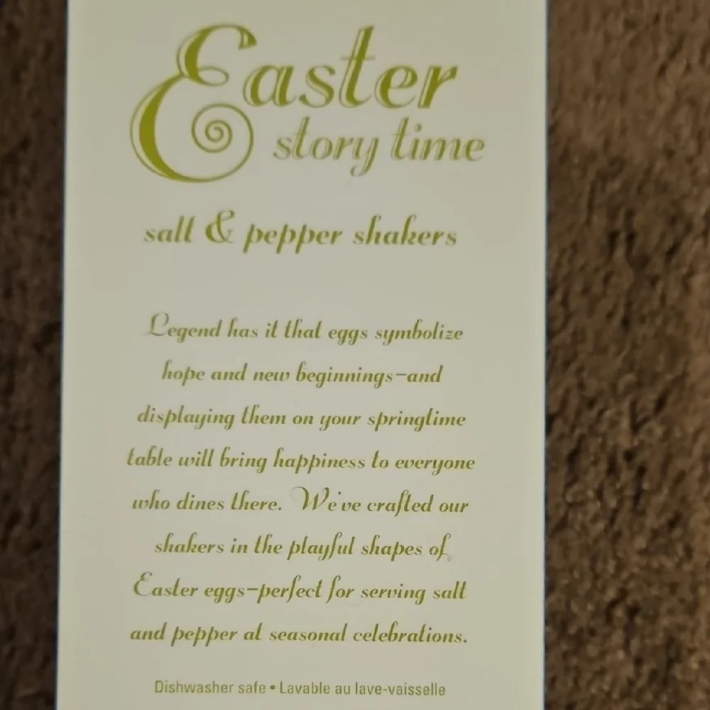 Easter Storytime Salt & Pepper Shakers